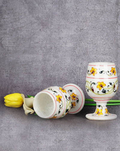 Marble Goblet- Set of 2