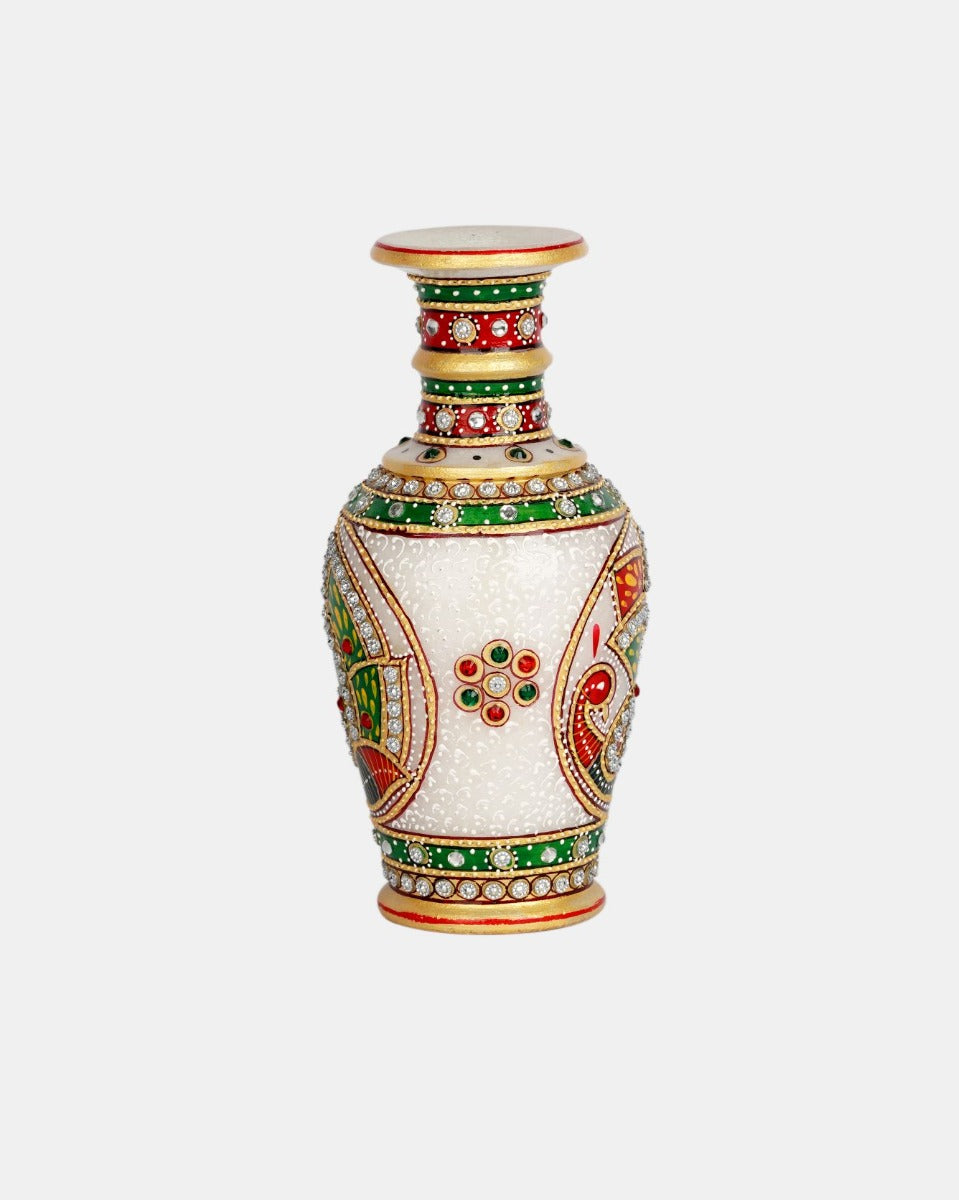 Marble Handcrafted Minakari Vase — false