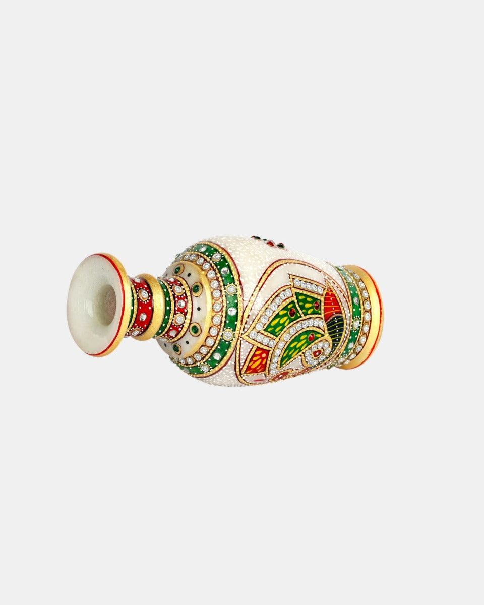 Marble Handcrafted Minakari Vase — false