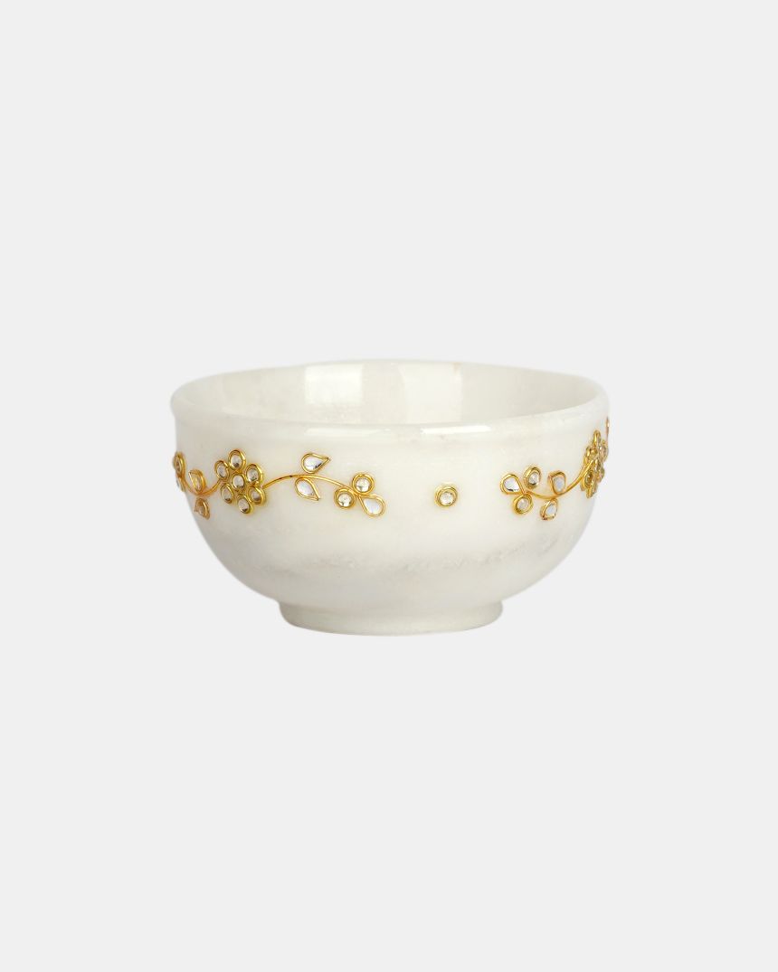 Marble Handcrafted Inlay Bowl Set of 2 — false