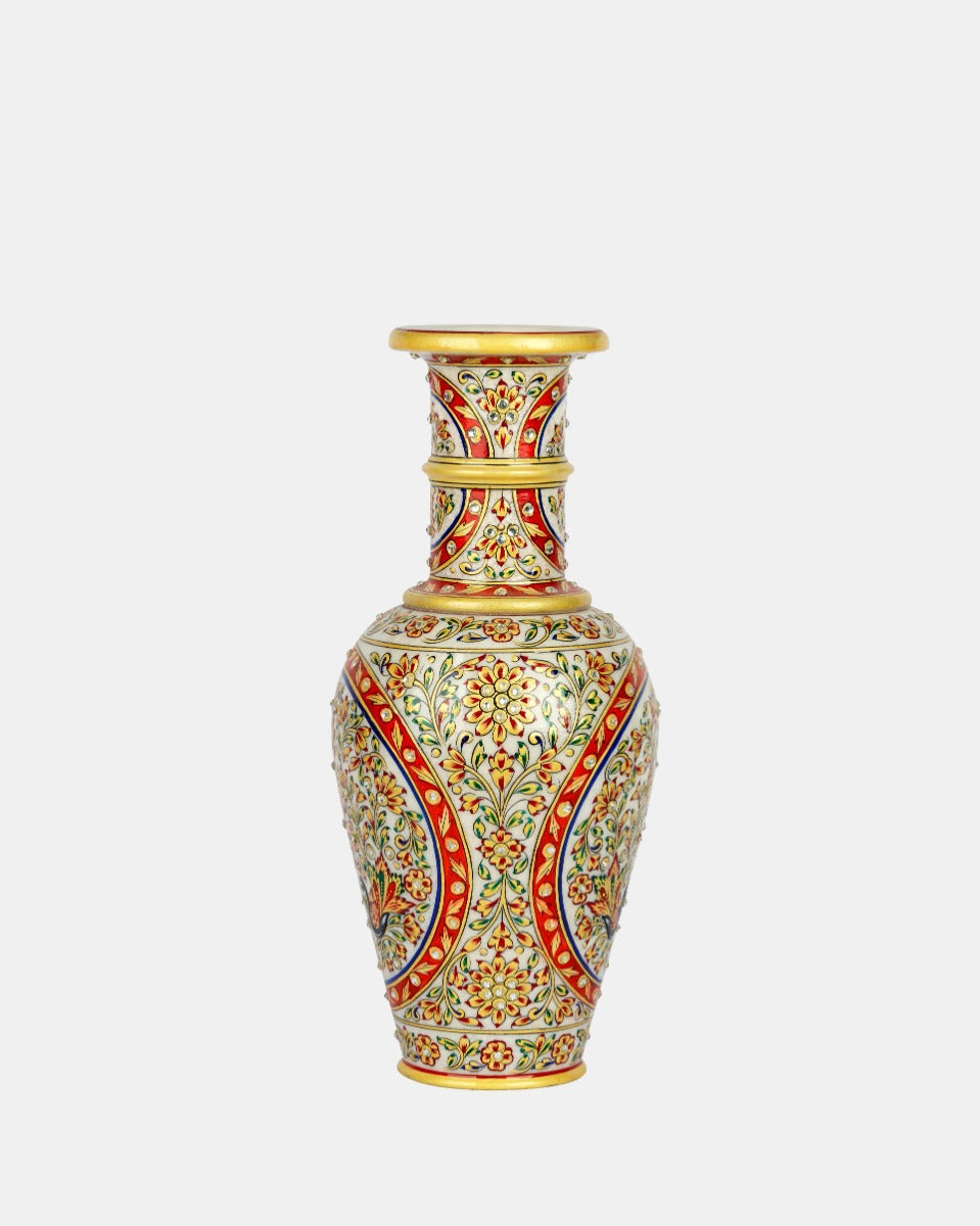 Handcrafted Marble Flower Vase 14 (One Piece) — false