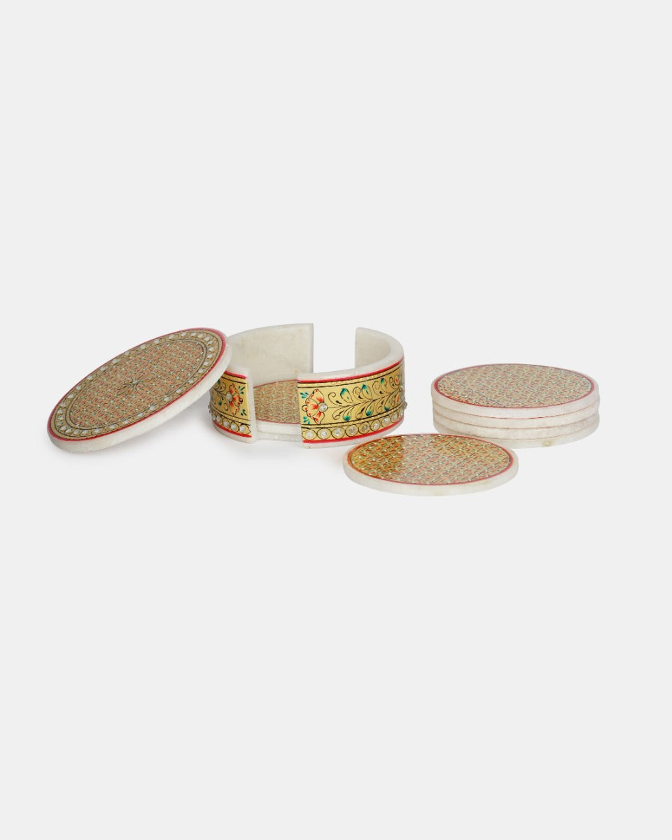 Marble Handcrafted Coasters — false
