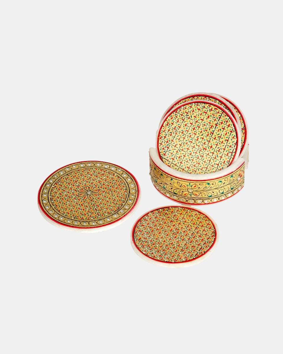 Marble Handcrafted Coasters — false