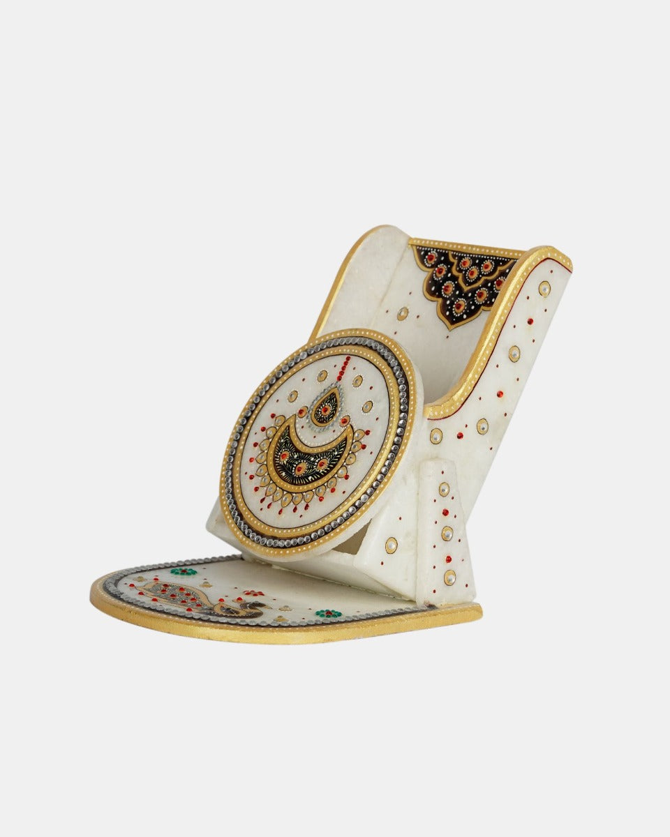 Marble Handcrafted Mobile Stand — false