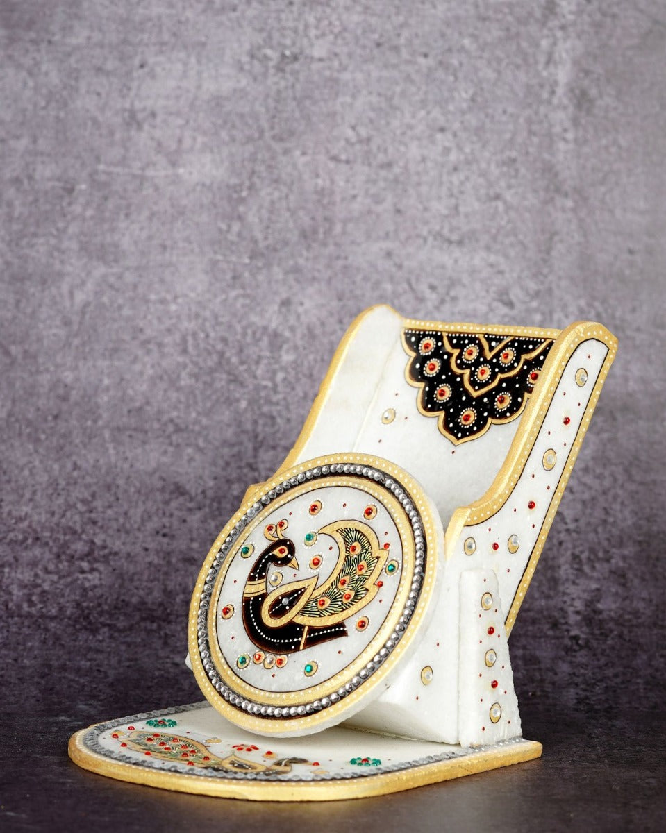 Marble Handcrafted Mobile Stand — false