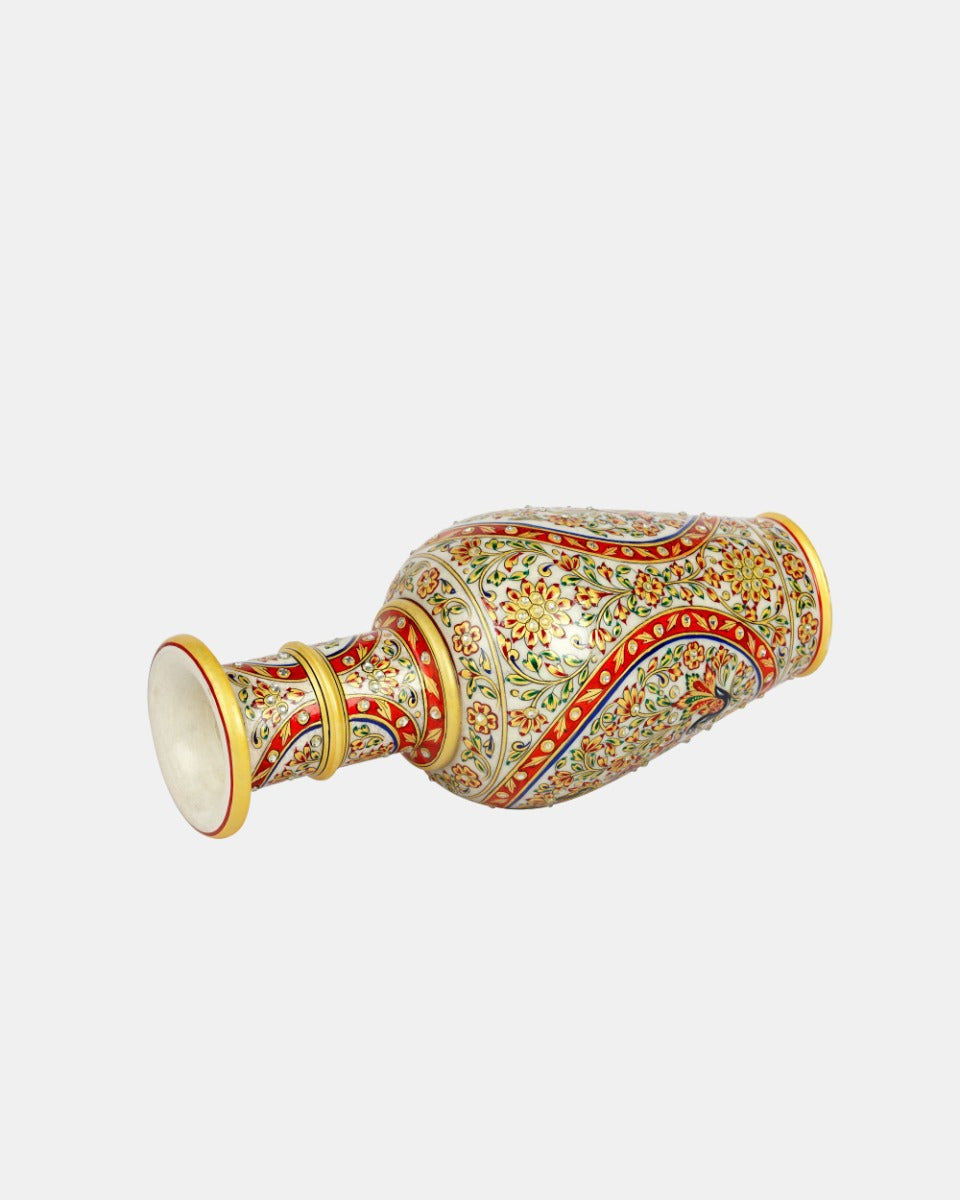 Handcrafted Marble Flower Vase 14 (One Piece) — false