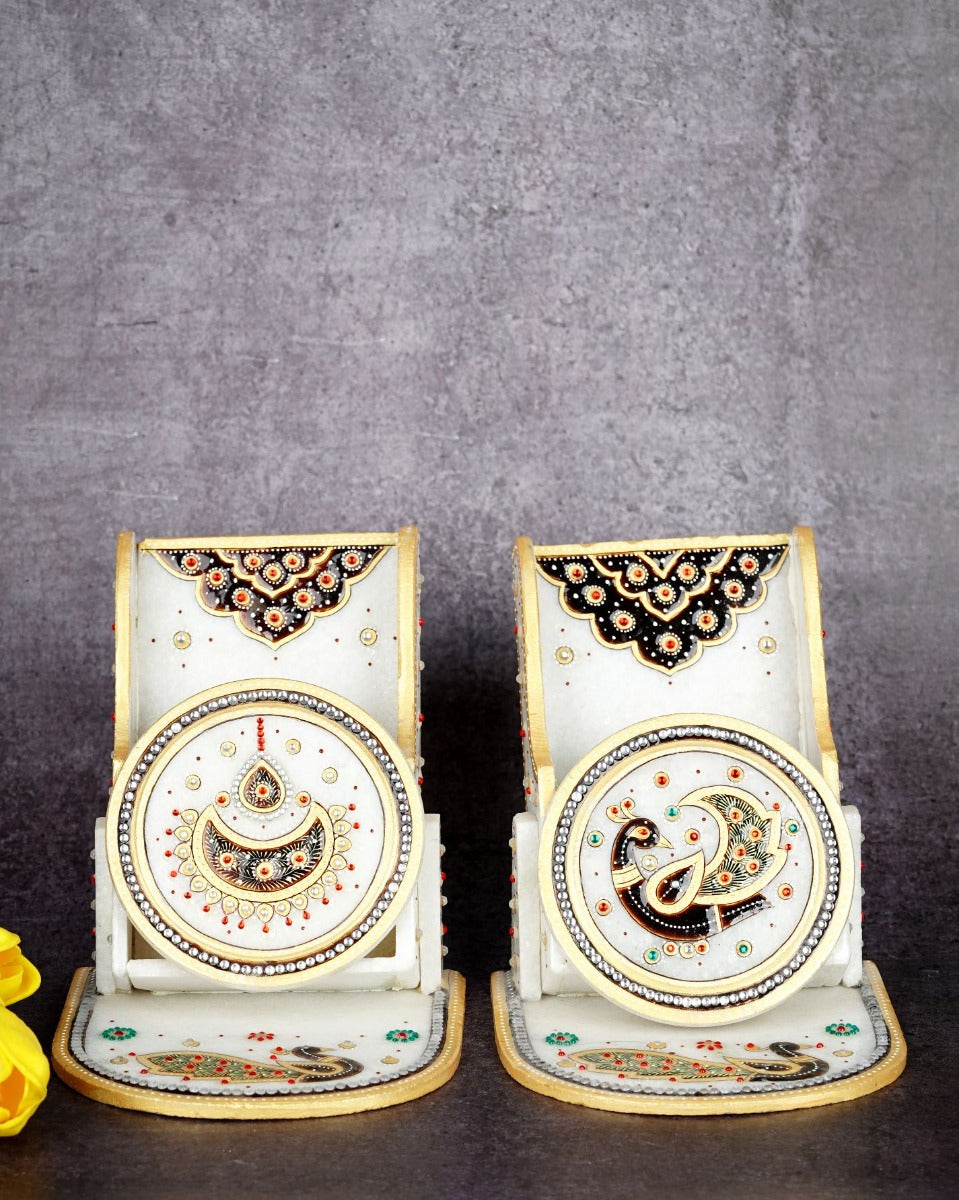 Marble Handcrafted Mobile Stand — false
