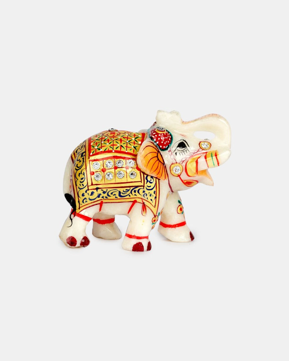 Marble Handcrafted Elephant Set of 2 — false