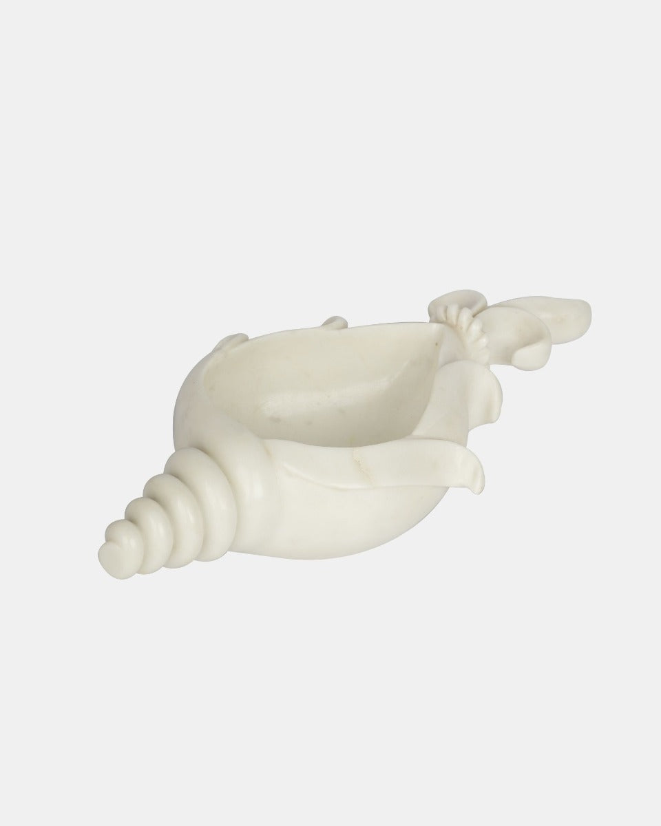 Marble Handcrafted Shell Shape Urli — false