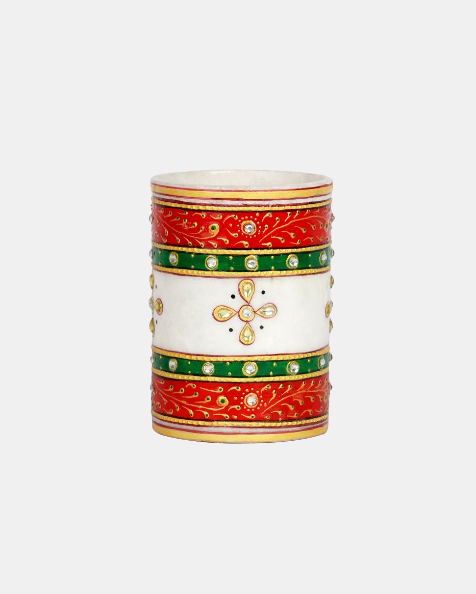 Marble Handcrafted Bathroom Accessories Set — false
