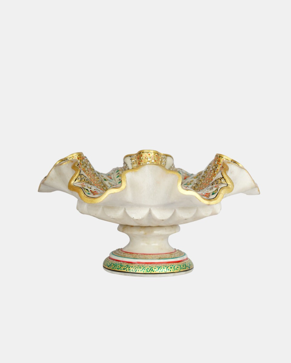 Marble Handcrafted Centre Table Bowl Stand — false