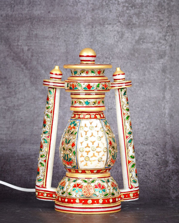 Marble Handcrafted Decorative Lamp — false