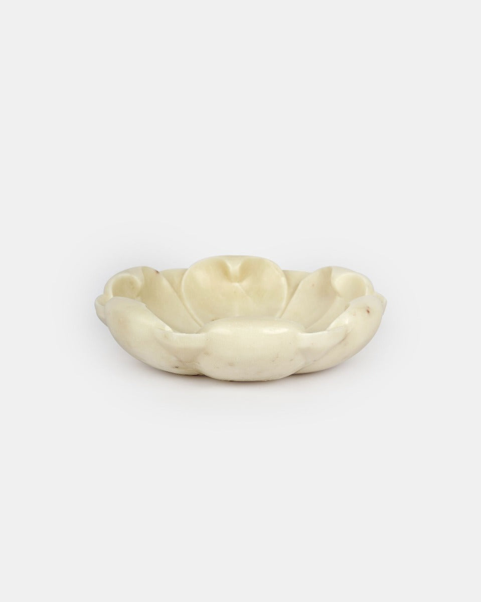 Handcrafted White Marble Urli — false