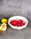 Marble Handcrafted Beautiful Urli — 9 inch