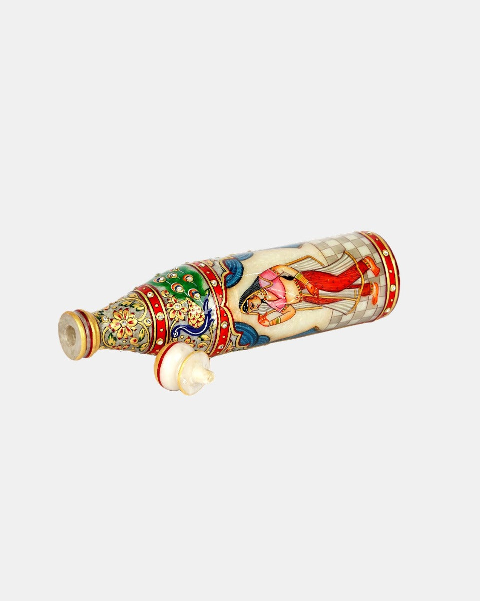 Marble Handcrafted Decorative Bottle Set of 2 — false