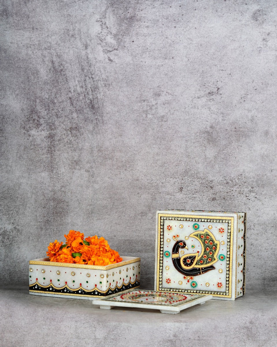 Handcrafted Marble Box — false