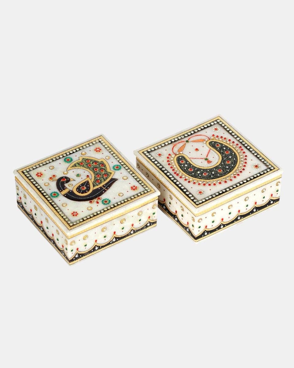 Handcrafted Marble Box — false