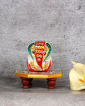 Marble Handcrafted Chowki Ganesha — false