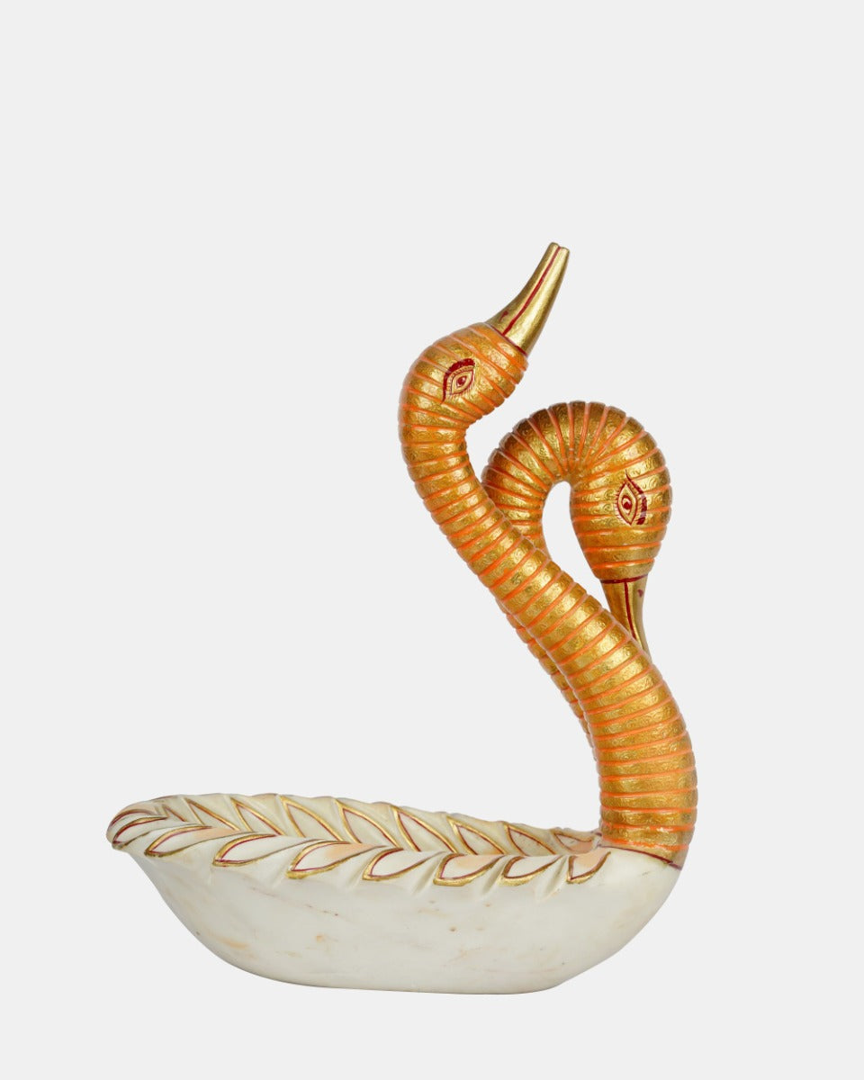 Marble Handcrafted Swam Urli — false