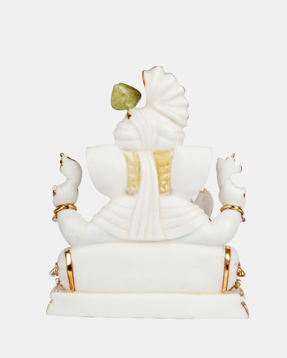Marble Handcrafted Lord Ganesh Figurine — false