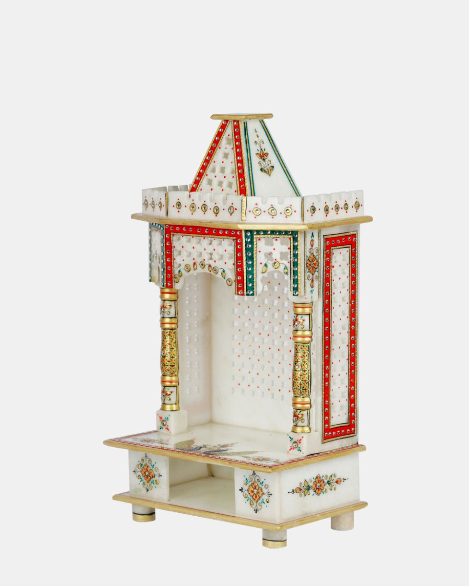 Handcrafted Marble Small Temple — false