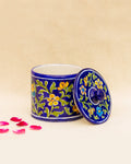 Blue Pottery - Multi-Purpose Utility Jar in Yellow Floral Design — false