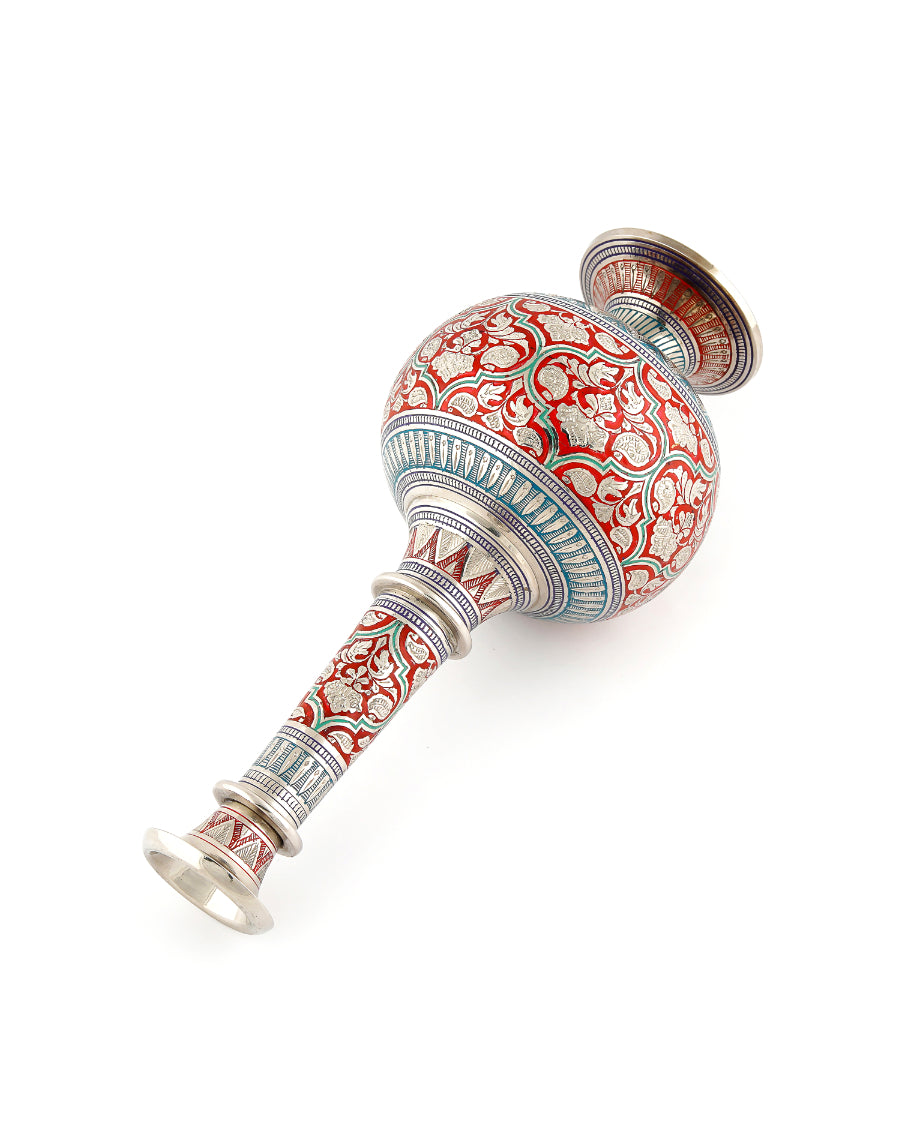 Handcrafted Brass Surahi with Long Narrow Neck — false
