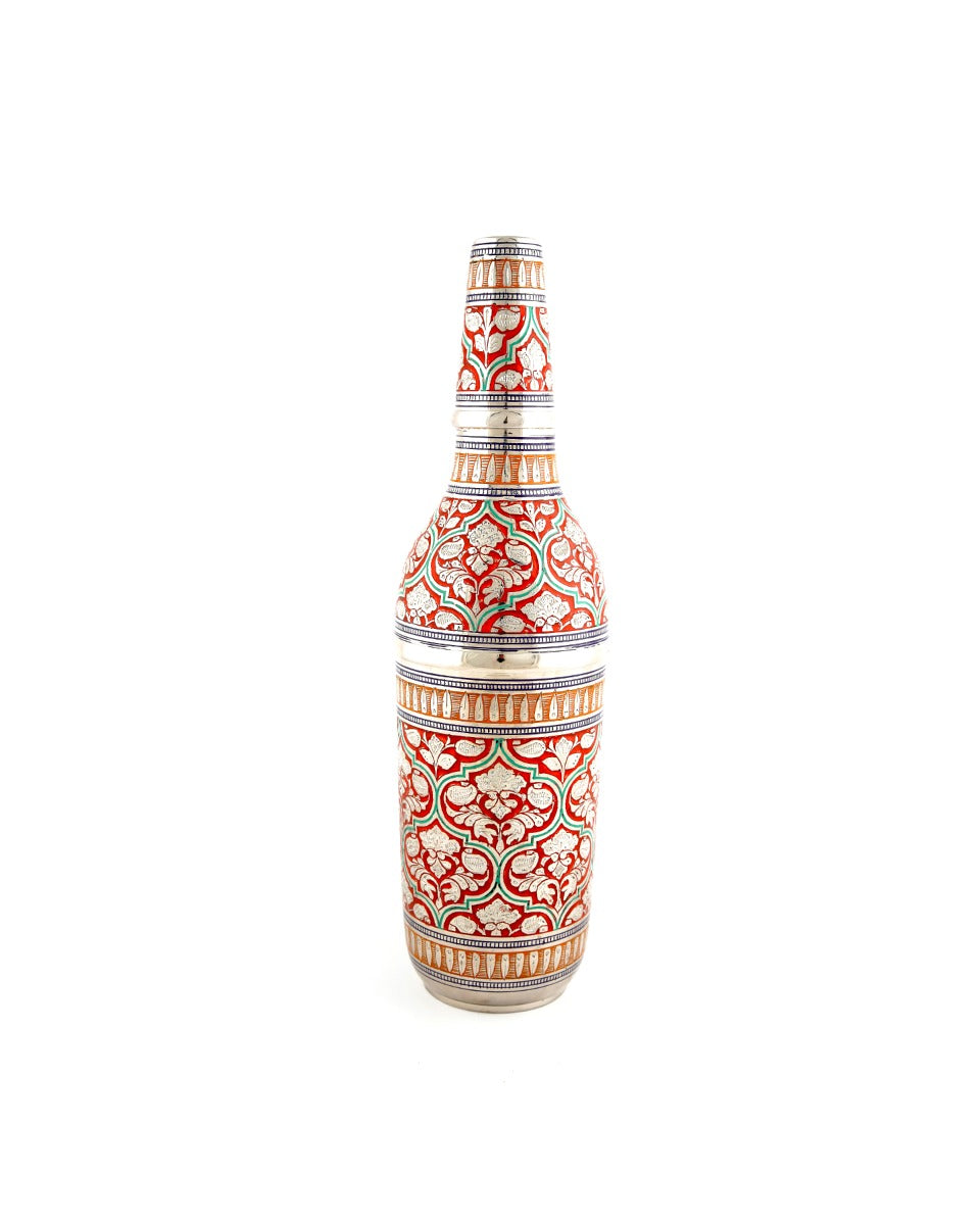 Brass Handcrafted Wine Bottle — false