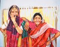 Two Women Canvas Painting (unframed) — false
