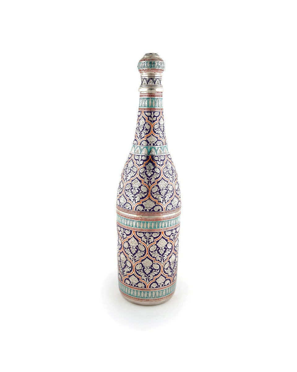 Brass Handcrafted Champagne Bottle — false