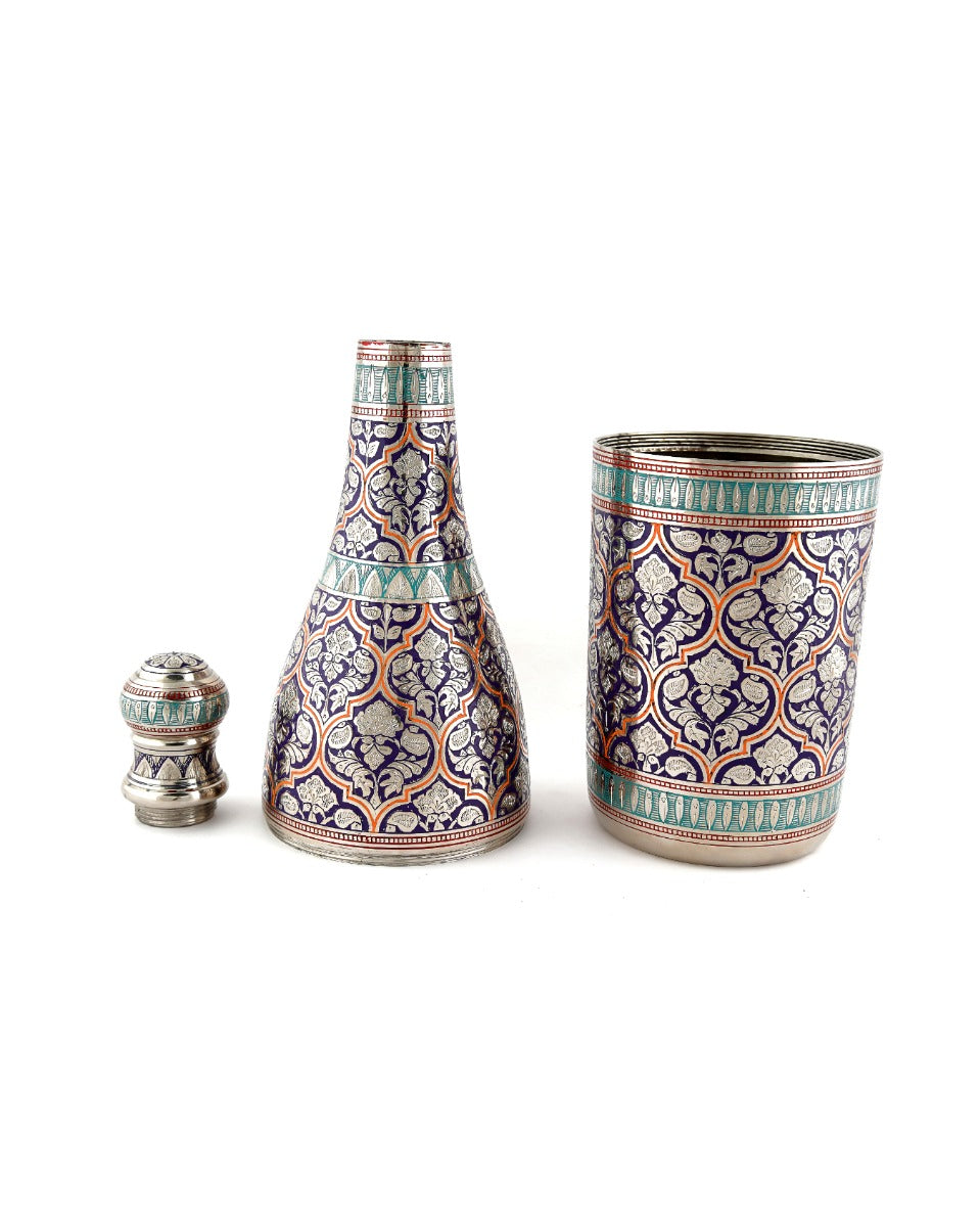 Brass Handcrafted Champagne Bottle — false