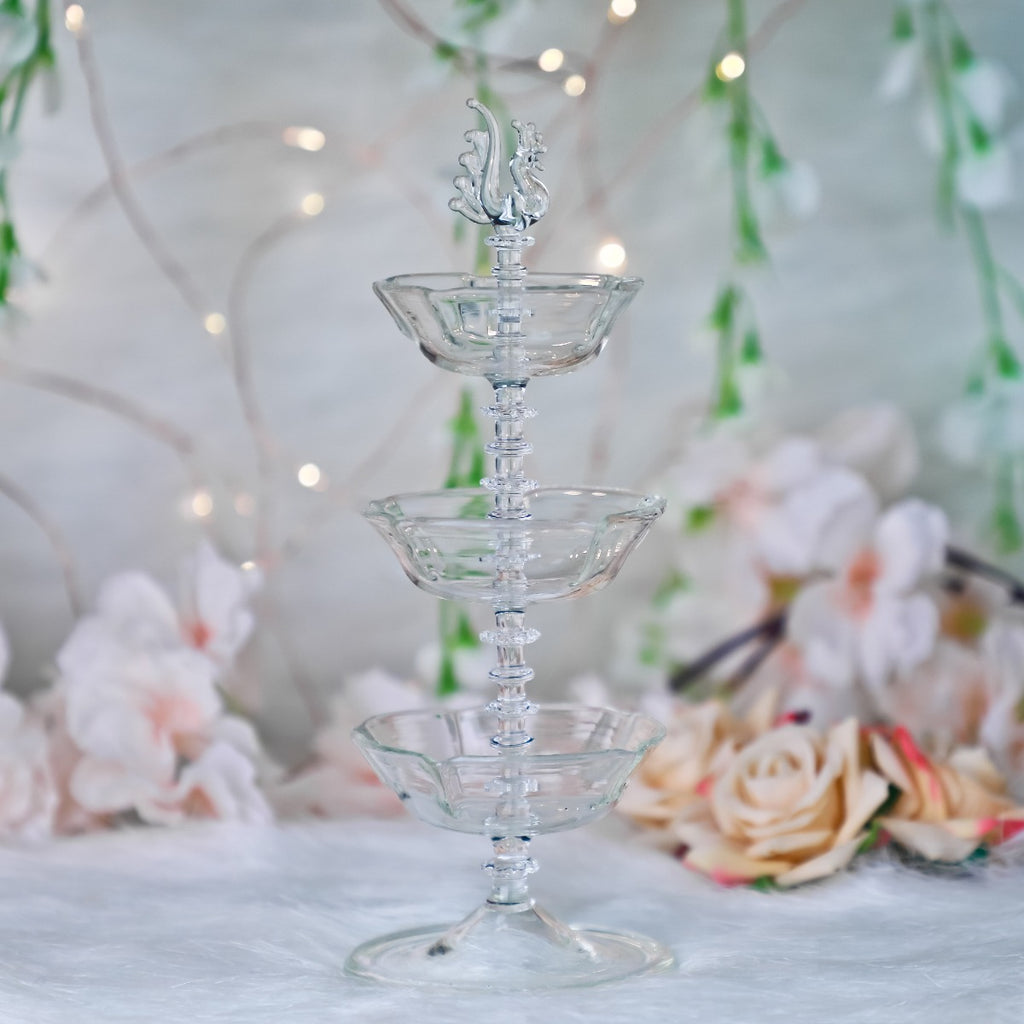 Handcrafted Trio Oil Lamp — false