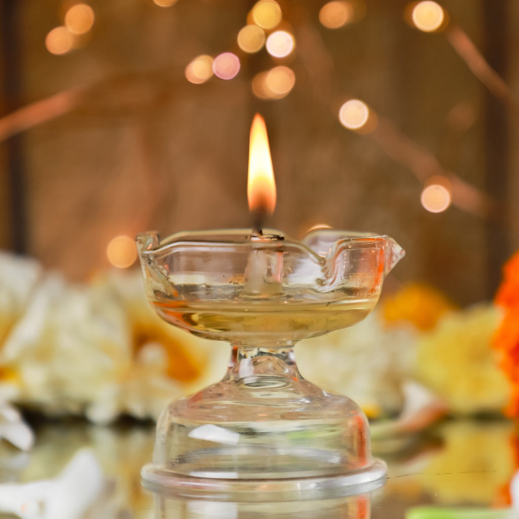 Crystal Handcrafted Oil Lamp — false