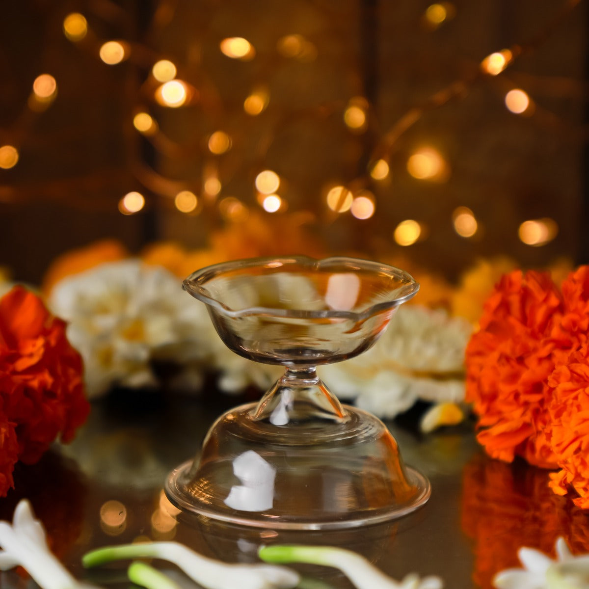 Crystal Handcrafted Ghee Lamp — false