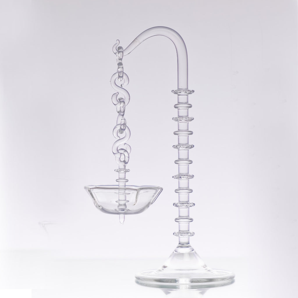 Crystal Handcrafted One Sided Swinging Lamp — false
