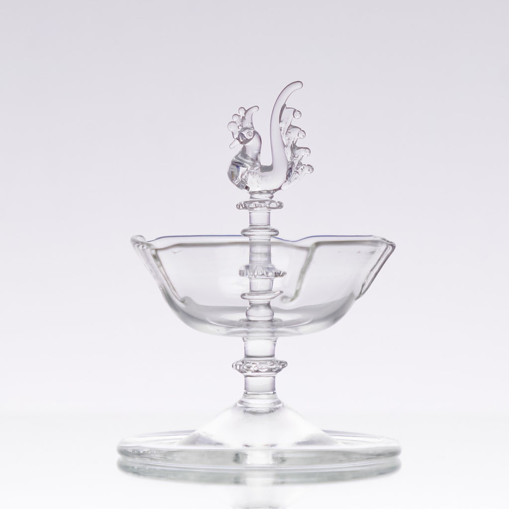 Crystal Handcrafted Seated Oil Lamp — false