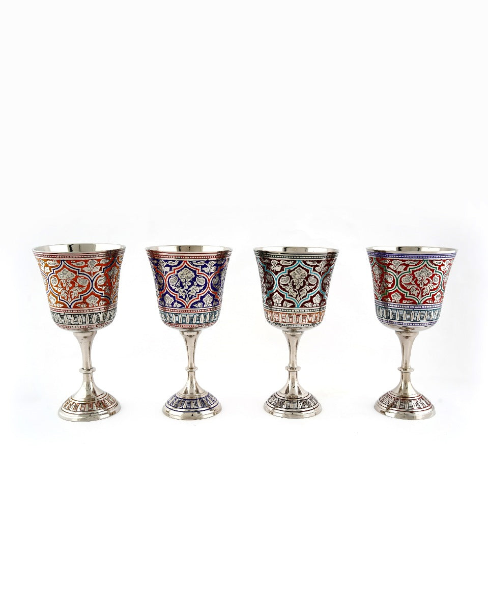 Handcrafted Brass Goblet — false