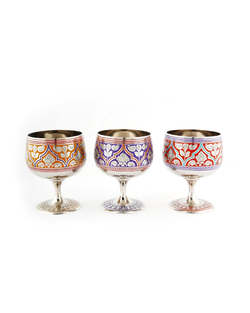 Brass Handcrafted Goblet 5" — false