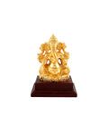 Brass Handcrafted Gold Plated Lord Ganesha 4.5" — false