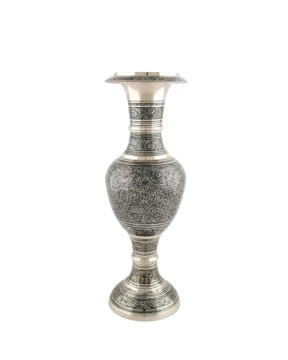 Brass Handcrafted Kashmiri Design Vase — false
