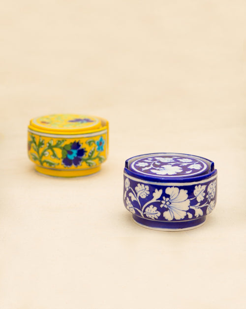 Blue Pottery Handcrafted Coasters — false