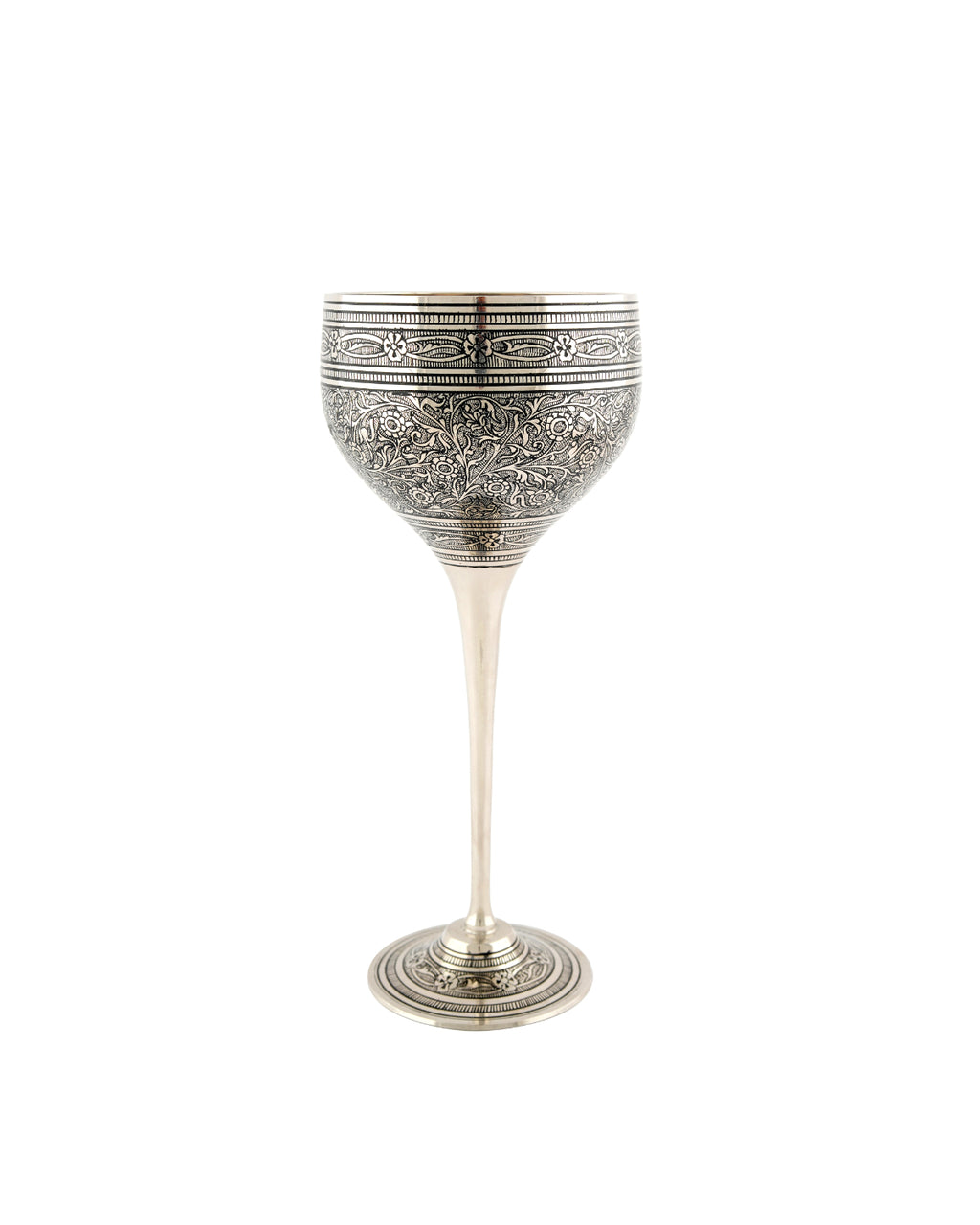 Brass Handcrafted Paimana Pakiza Marori Work — 7 inch