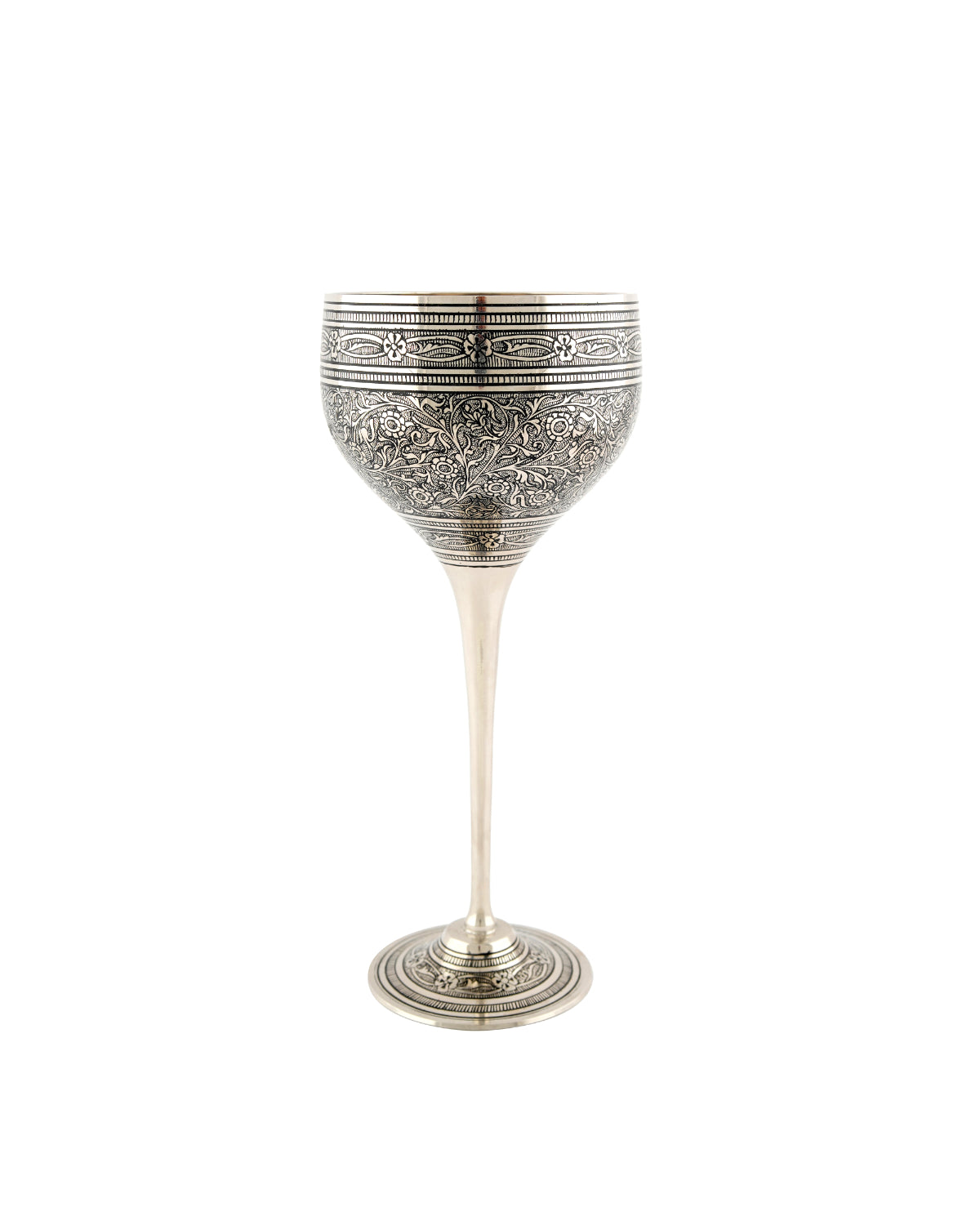 Brass Handcrafted Paimana Pakiza Marori Work — 7 inch
