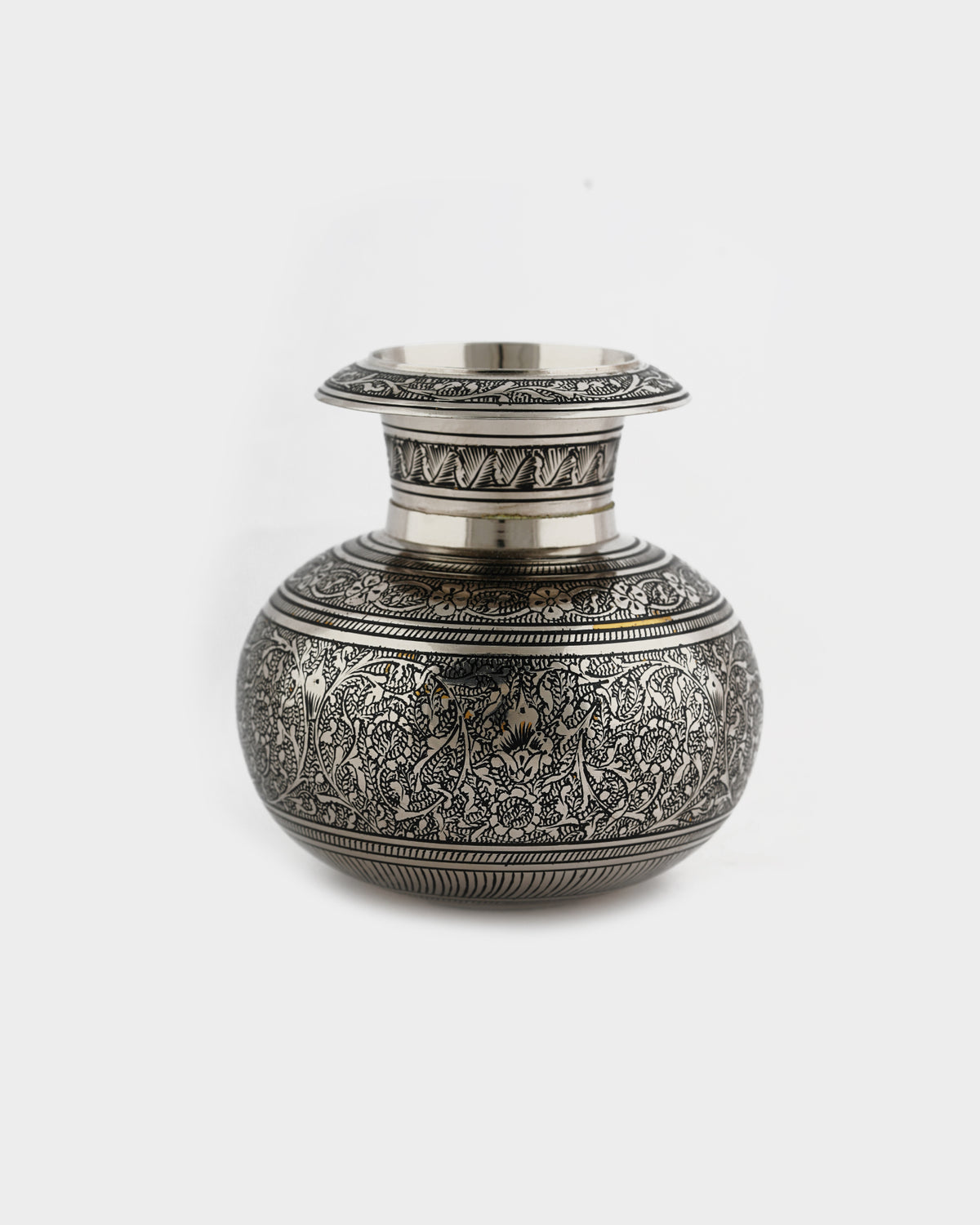 Brass Handcrafted 'Lutiya' Pot Marori Work — 3 inch