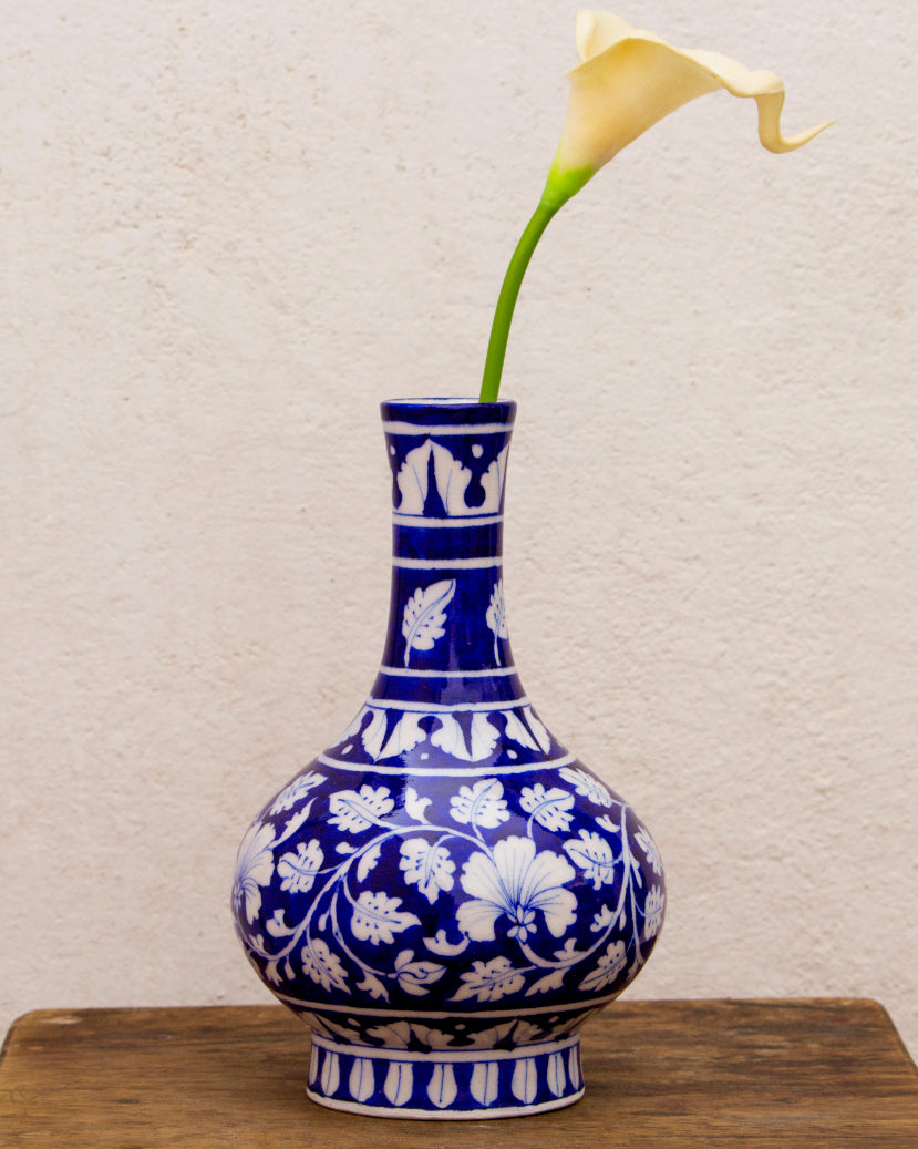 Blue Pottery Handcrafted Surai Vase — false
