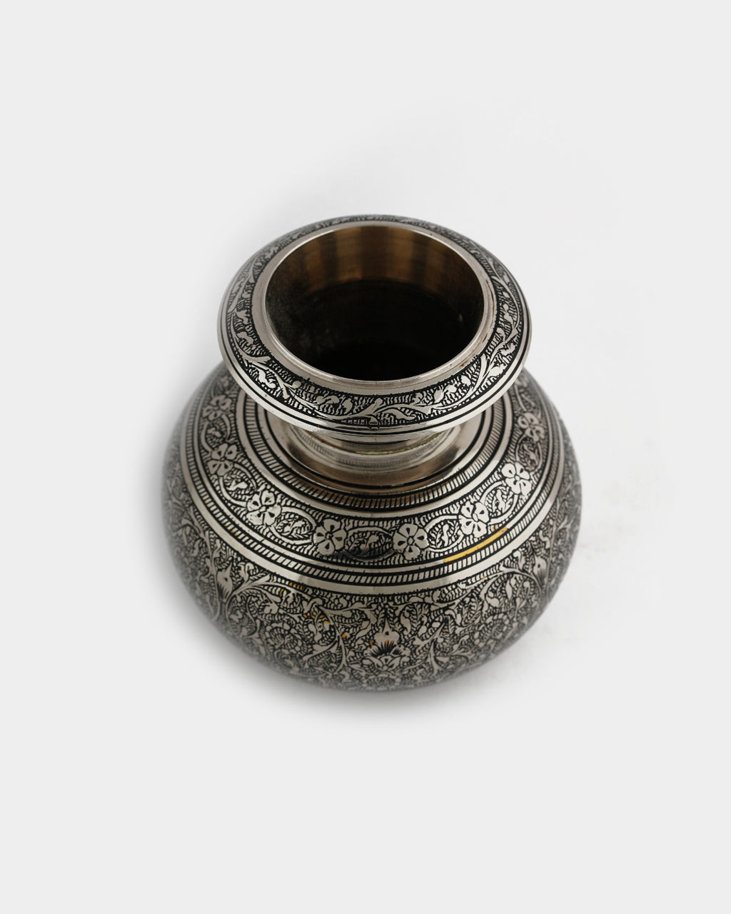 Brass Handcrafted 'Lutiya' Pot Marori Work — 3 inch