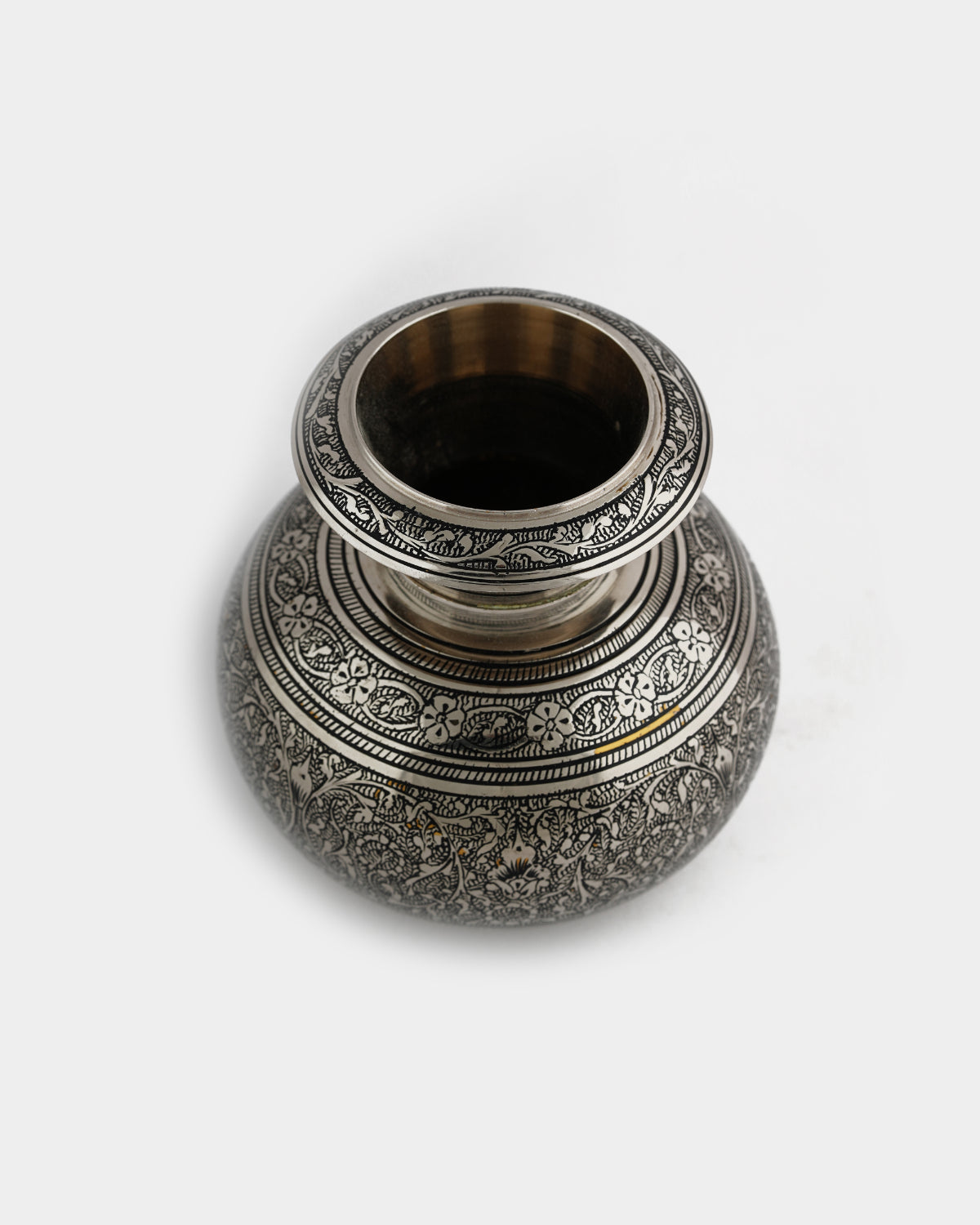 Brass Handcrafted 'Lutiya' Pot Marori Work — 3 inch