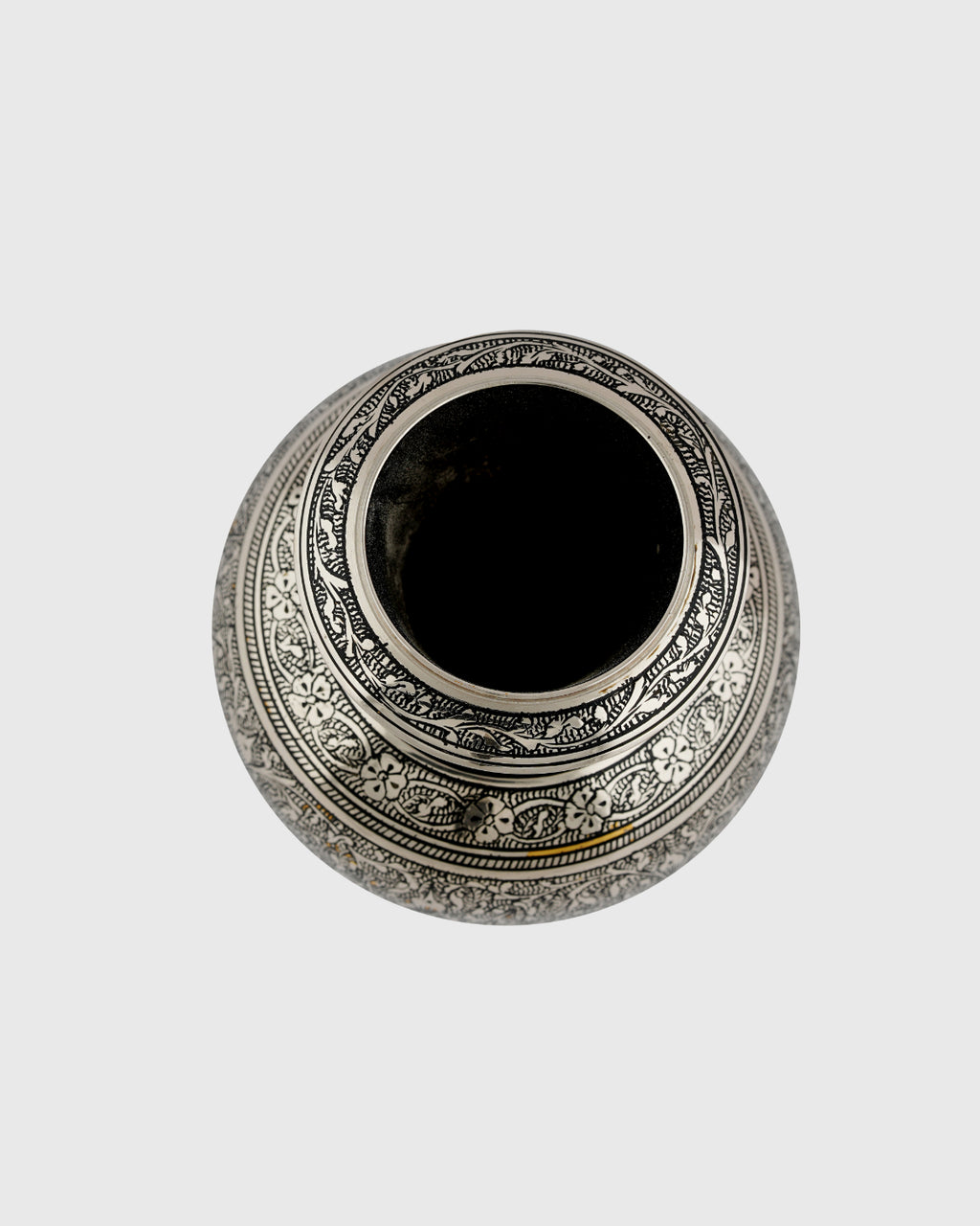 Brass Handcrafted 'Lutiya' Pot Marori Work — 4 inch
