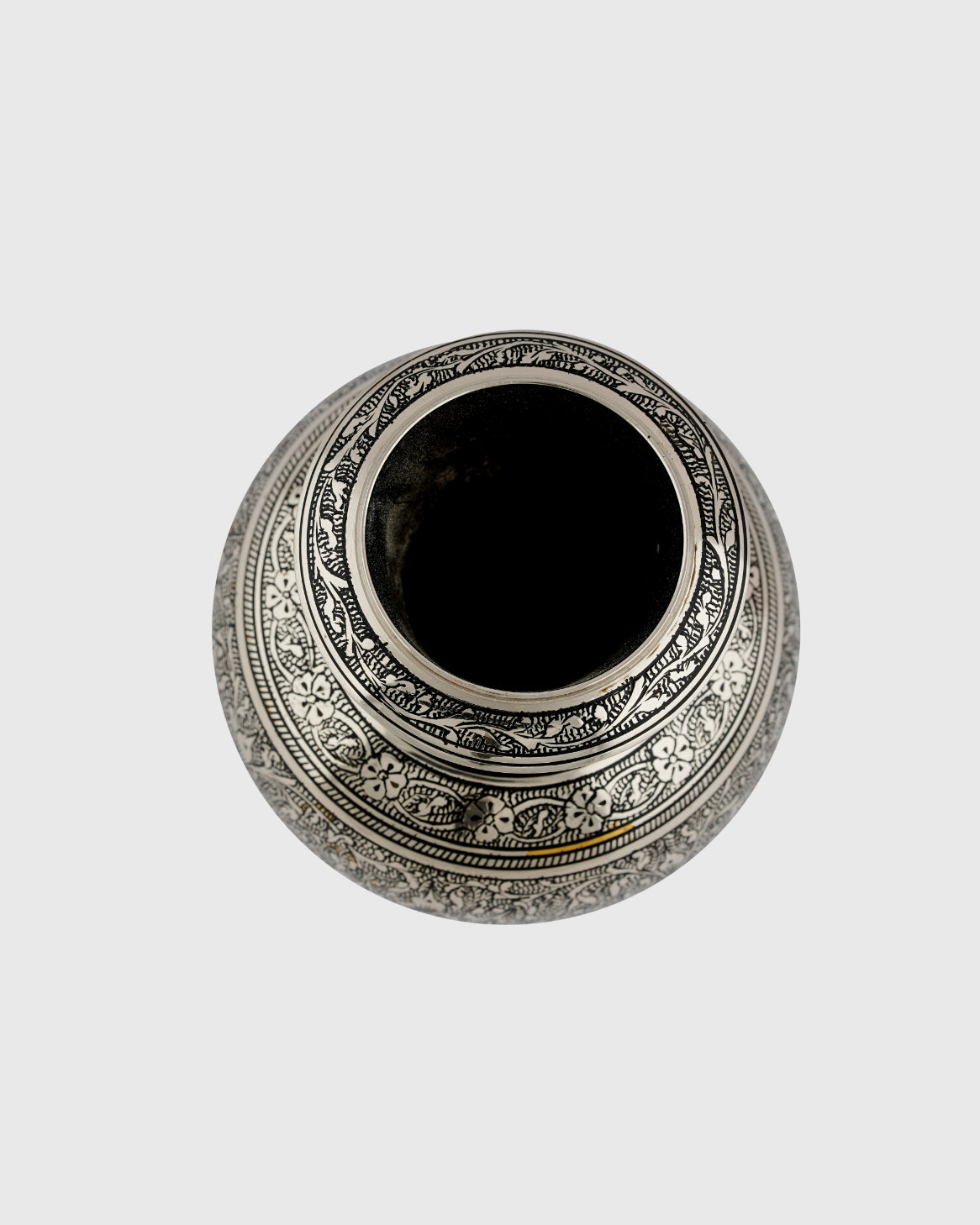Brass Handcrafted 'Lutiya' Pot Marori Work — 4 inch