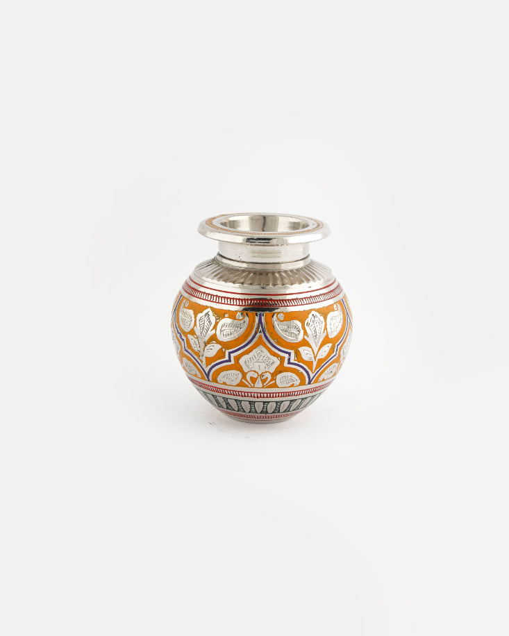 Brass Handcrafted Decorative Pot — 3 inch